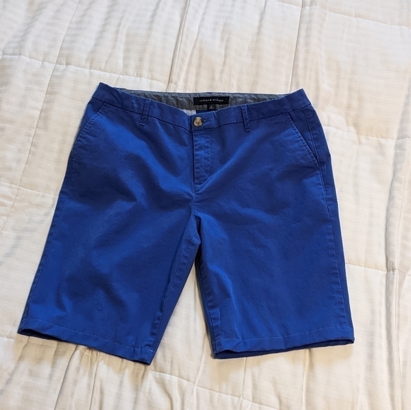 Tommy Hilfiger Pants - Tommy Hilfiger flat front electric blue shorts size 14